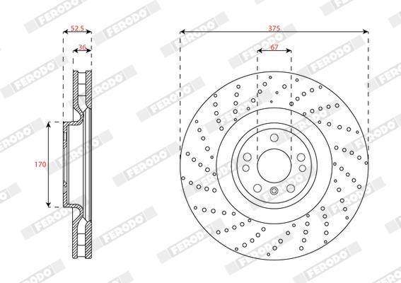 Discos de freno FERODO ref. DDF2207C-1