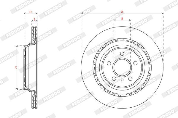 Discos de freno FERODO ref. DDF2208C