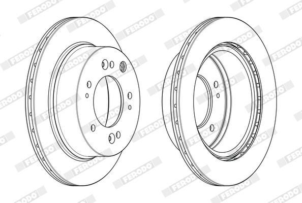 Disques de frein FERODO DDF2285C