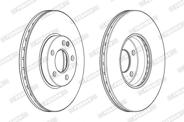 Discos de freno FERODO ref. DDF2334C-1