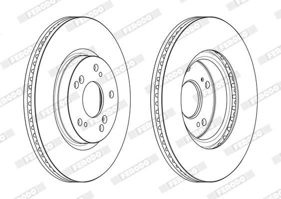 Disques de frein FERODO DDF2473C