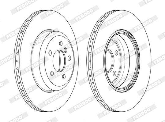 Disques de frein FERODO ref. DDF2480C