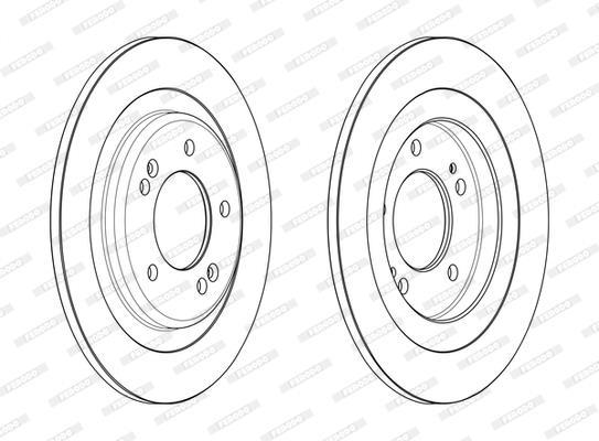 Disques de frein FERODO ref. DDF2482C