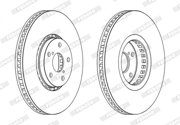 Discos de freno FERODO ref. DDF2497RC-1