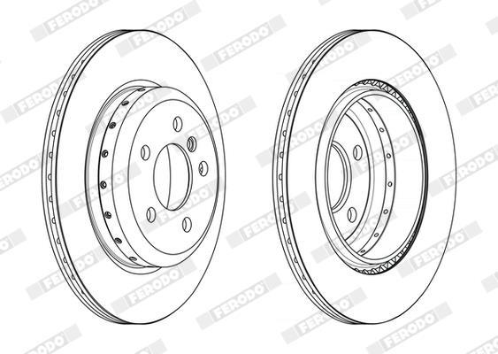 Discos de freno FERODO  ref. DDF2504VC-1
