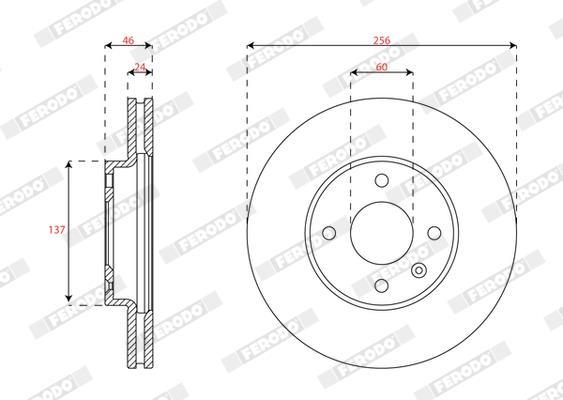 Discos de freno FERODO ref. DDF2540C