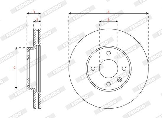 Discos de freno FERODO ref. DDF2540C