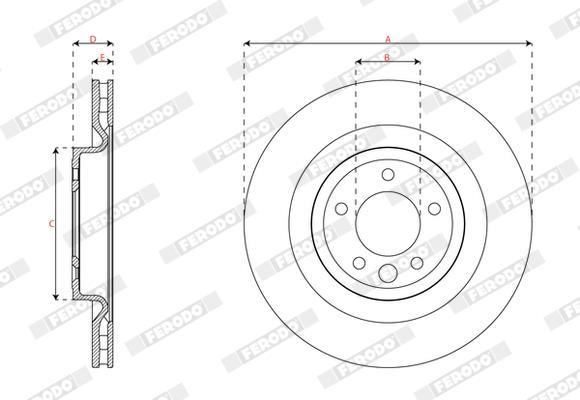 Discos de freno FERODO  ref. DDF2631C-1