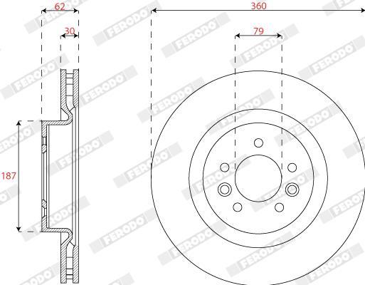 Discos de freno FERODO ref. DDF2635C-1