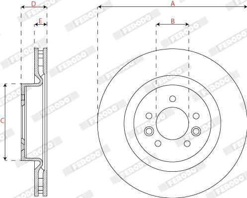 Discos de freno FERODO ref. DDF2635C-1