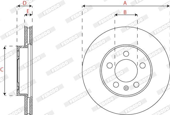 Disques de frein FERODO ref. DDF2663C