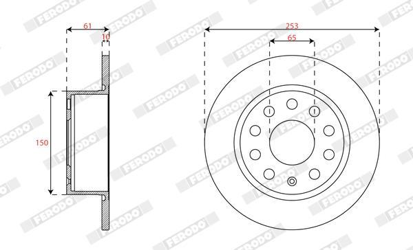 Disques de frein FERODO DDF2699C