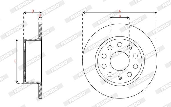 Disques de frein FERODO DDF2699C