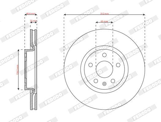 Disques de frein FERODO ref. DDF2702C