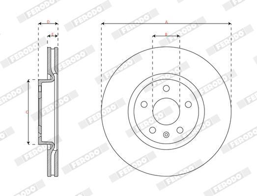 Disques de frein FERODO ref. DDF2702C