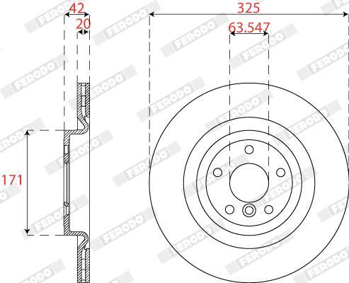 Disques de frein FERODO DDF2733C