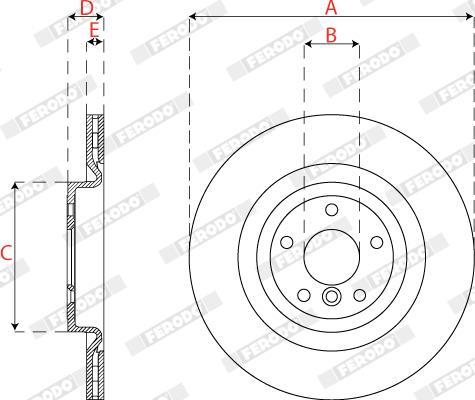 Disques de frein FERODO DDF2733C