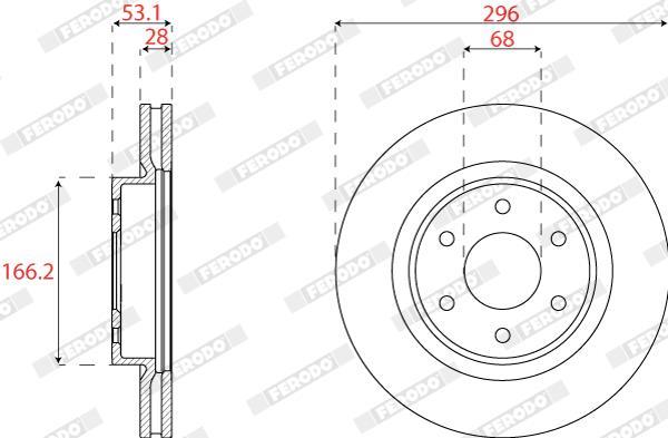 Disques de frein FERODO DDF2742C