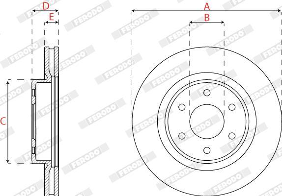 Disques de frein FERODO DDF2742C