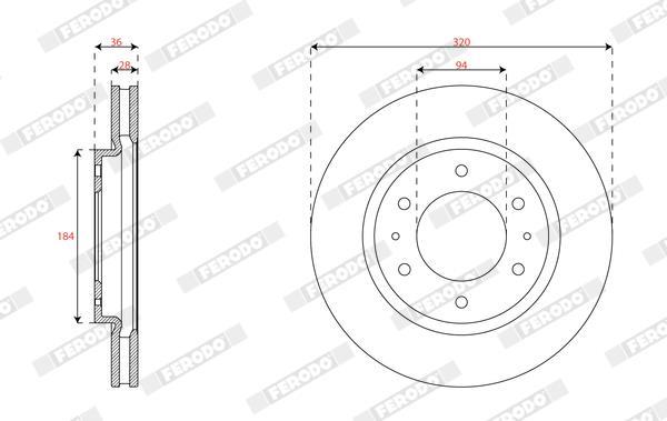 Discos de freno FERODO ref. DDF2752C