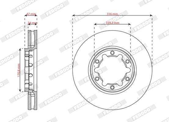 Disques de frein FERODO DDF2755