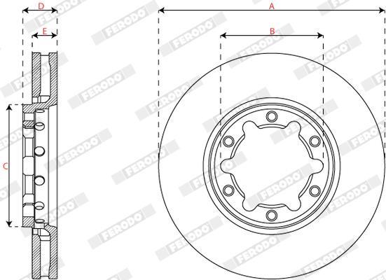 Disques de frein FERODO DDF2755