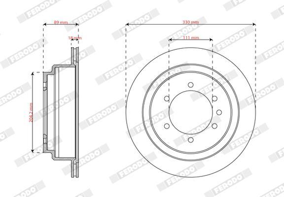Disques de frein FERODO DDF2756-1