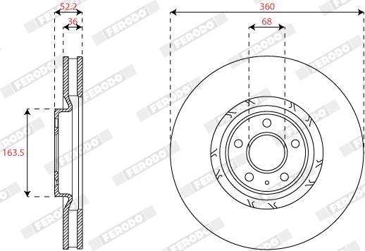 Discos de freno FERODO ref. DDF2774RC-1