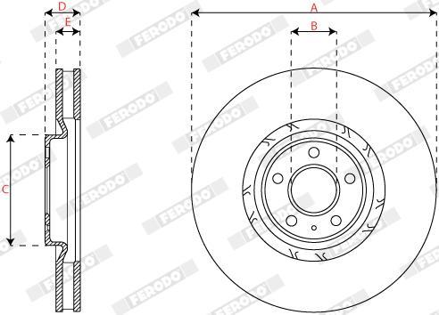 Discos de freno FERODO ref. DDF2774RC-1