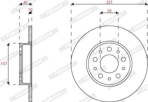 Disques de frein FERODO ref. DDF2777C