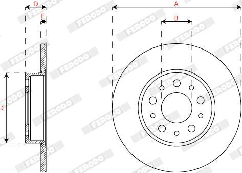 Disques de frein FERODO ref. DDF2777C