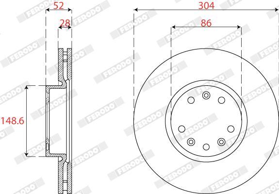 Disques de frein FERODO ref. DDF2782C
