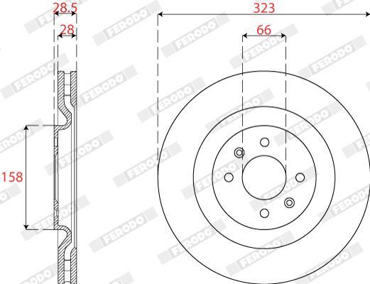 Disques de frein FERODO ref. DDF2784C
