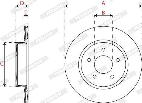 Disques de frein FERODO DDF2786C