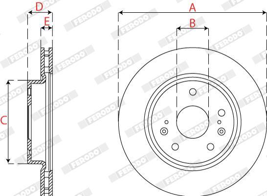 Disques de frein FERODO ref. DDF2791C