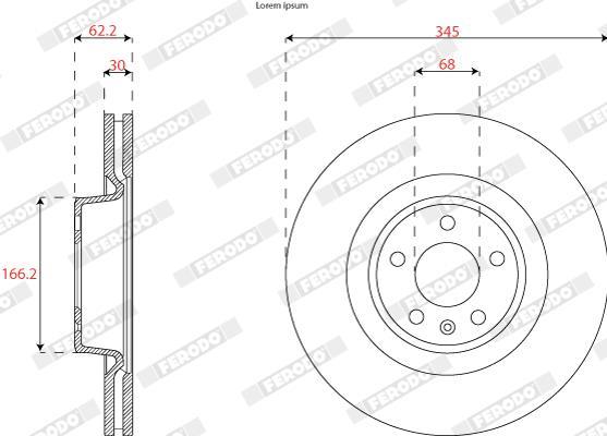 Discos de freno FERODO ref. DDF2810C-1