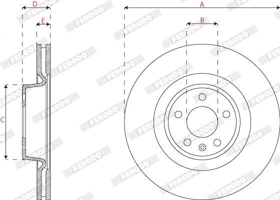 Discos de freno FERODO ref. DDF2810C-1