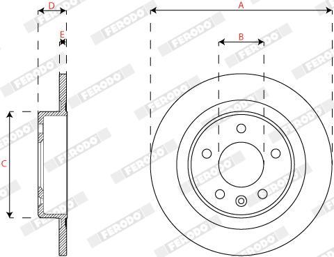 Discos de freno FERODO ref. DDF2812C