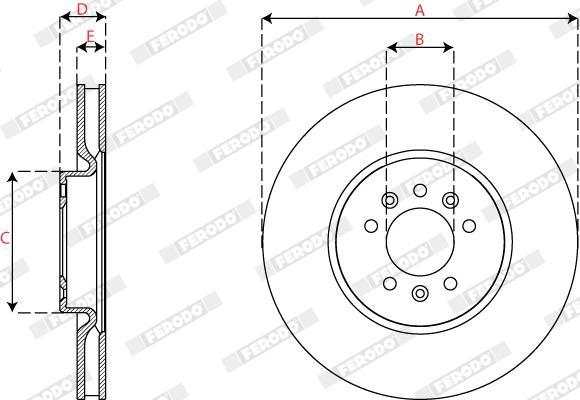 Discos de freno FERODO  ref. DDF2817C-1