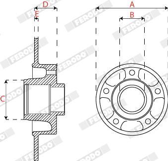 Discos de freno FERODO ref. DDF2820C-1