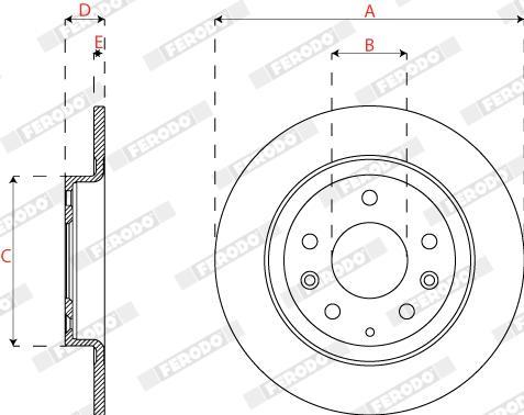 Disques de frein FERODO DDF2823C
