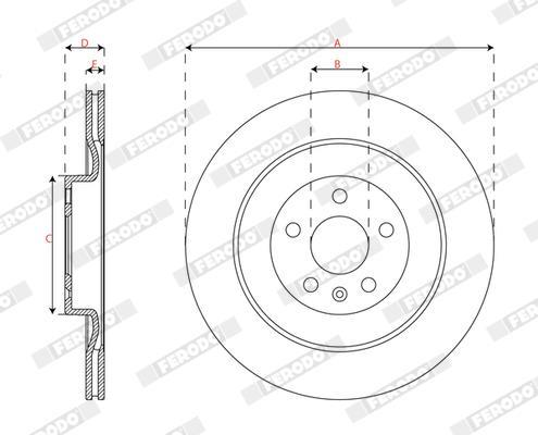Disques de frein FERODO ref. DDF2844C