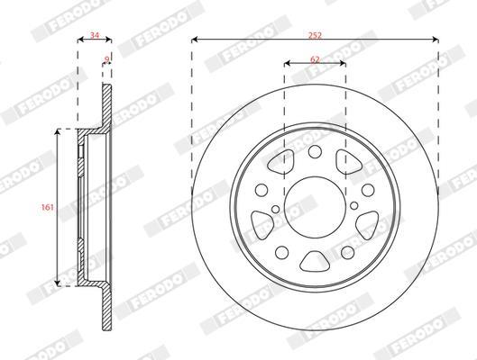 Discos de freno FERODO ref. DDF2856C