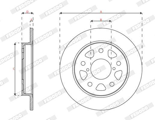Discos de freno FERODO ref. DDF2856C