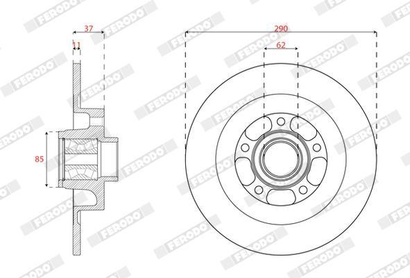 Discos de freno FERODO ref. DDF2857C-1