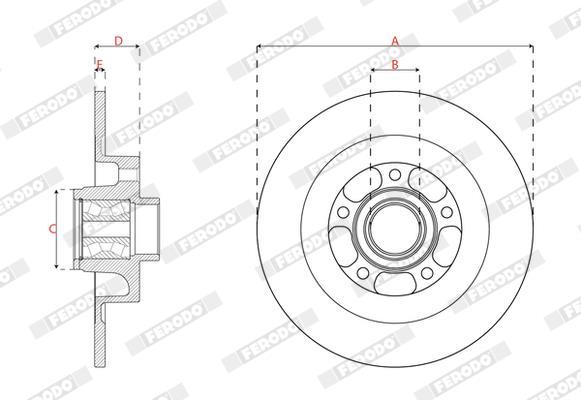 Discos de freno FERODO ref. DDF2857C-1