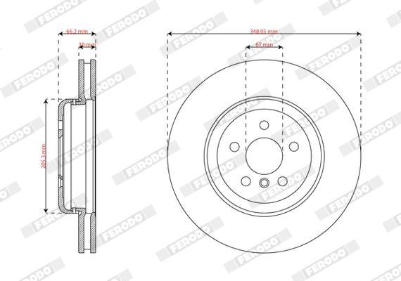 Discos de freno FERODO ref. DDF2862VC-1
