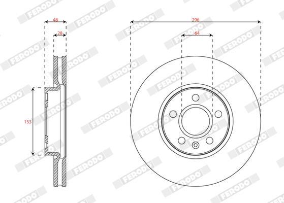 Disques de frein FERODO DDF2888C