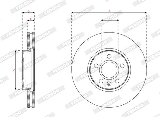 Disques de frein FERODO DDF2888C