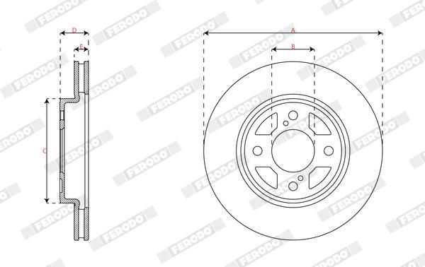 Disques de frein FERODO ref. DDF2921C